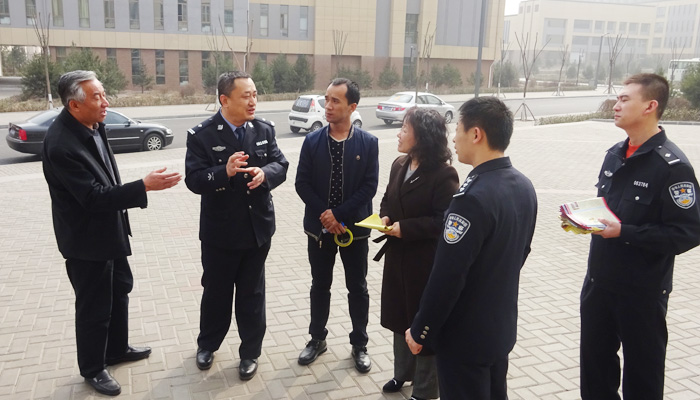 我们在孝义校区开展防范电信诈骗宣传活动