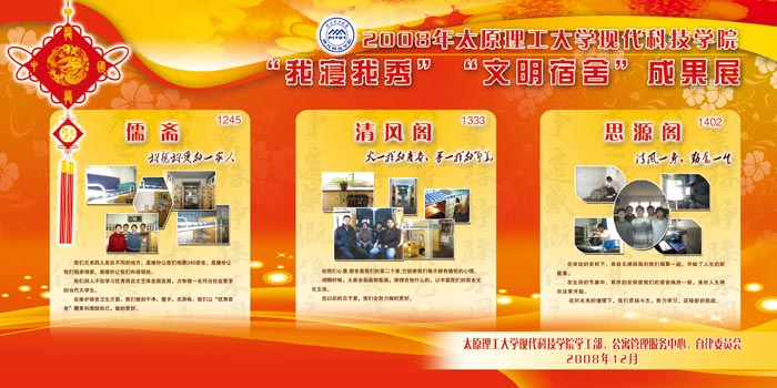 我们2008年“宿舍文化活动月”圆满闭幕 我们2008年“宿舍文化活动月”圆满闭幕