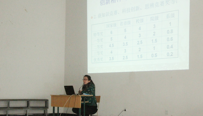 院学工部在孝义校区开展综合素质测评及奖学金评定专题培训 院学工部在孝义校区开展综合素质测评及奖学金评定专题培训