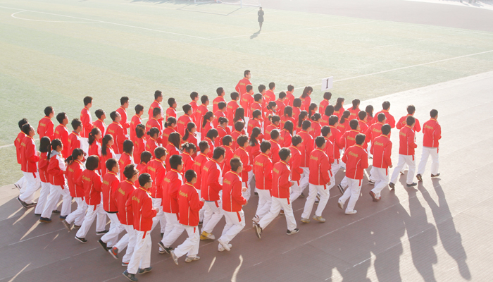 我们成功举办2013级新生广播操比赛 我们成功举办2013级新生广播操比赛