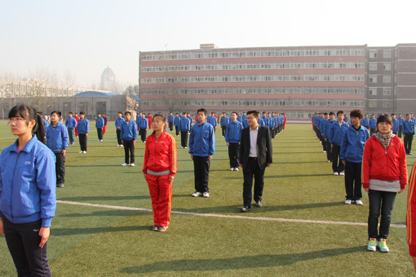 我们紧张训练积极备战太阳集团网tyc9728广播操比赛