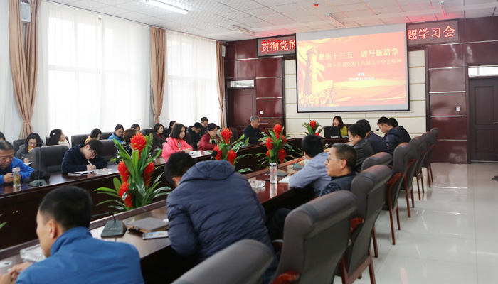 我们召开学习贯彻十八届五中全会精神专题会议