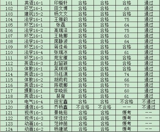 太阳成集团tyc97282019年度入党积极分子培训班结业成绩
